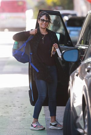 Jordana Brewster - Is all smiles as she is out in Santa Monica