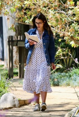 Jordana Brewster - Out for a stroll in Brentwood