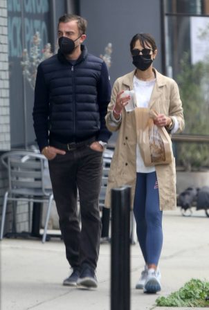 Jordana Brewster - Stops by Milo and Olive in Brentwood