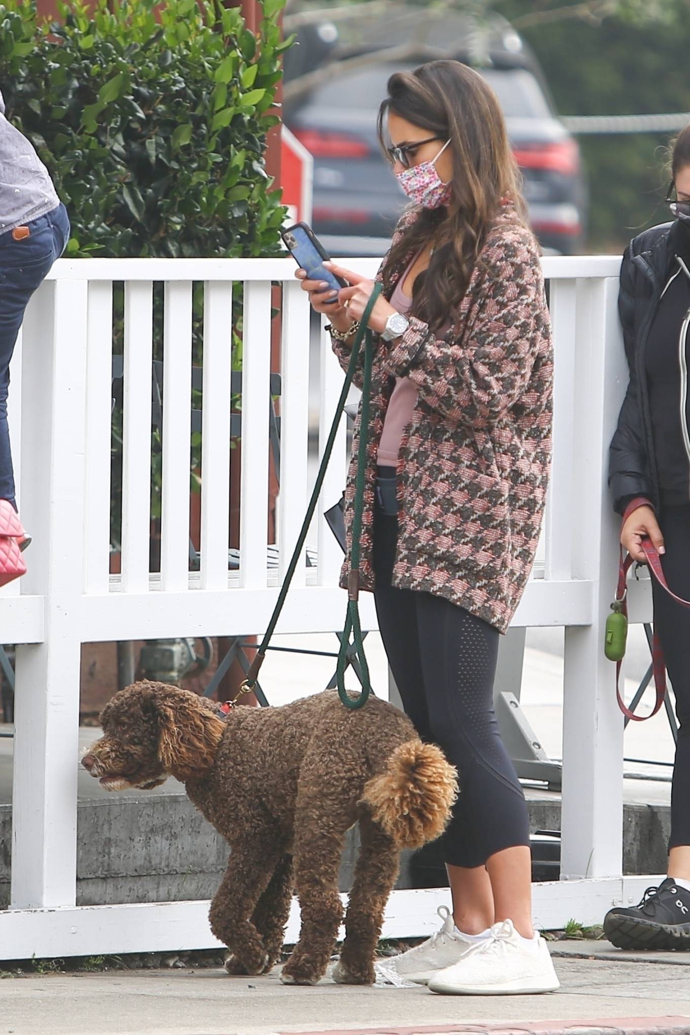 Jordana Brewster 2021 : Jordana Brewster – With her dog in Brentwood-09