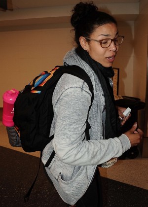 Jordin Sparks - Arrives at LAX Airport in Los Angeles