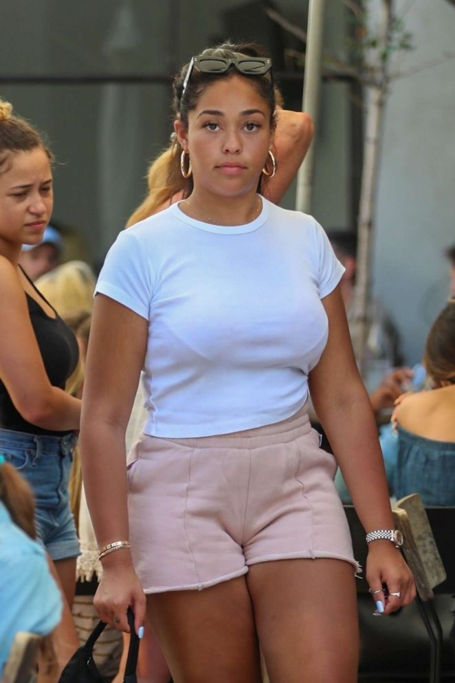 Jordyn Woods at Zinque Cafe in West Hollywood