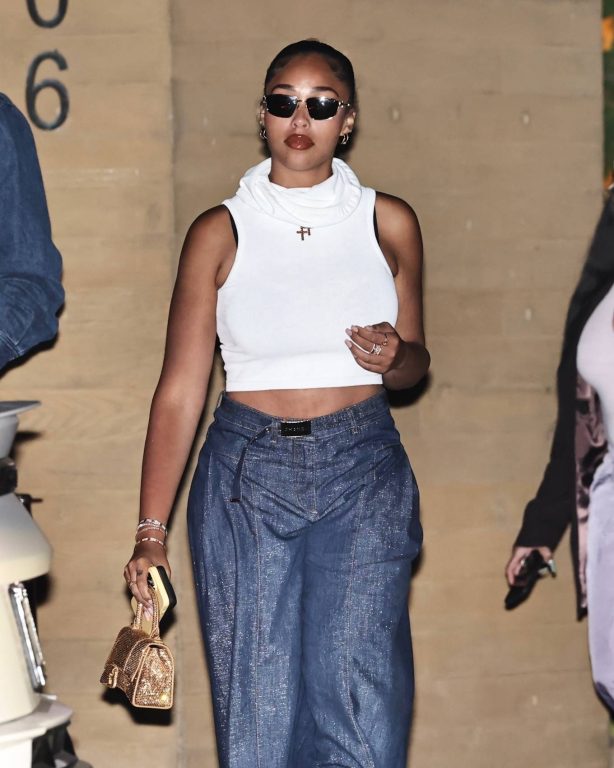 Jordyn Woods - Seen with boyfriend Karl-Anthony Towns and her mother in Malibu