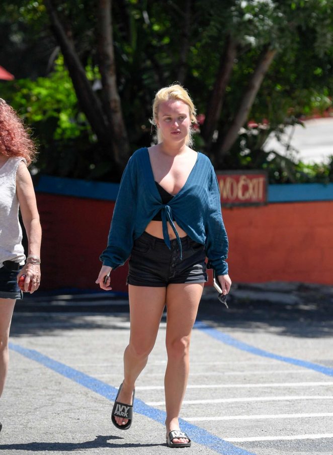 Jorgie Porter in Shorts out in Los Angeles