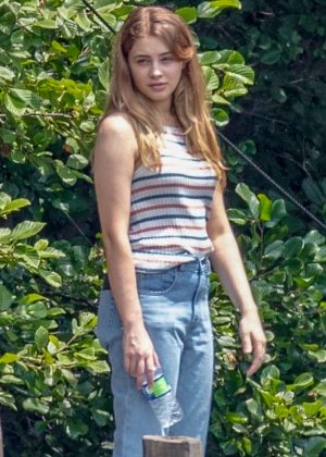 Josephine Langford - Film a scene for 'After' in Atlanta