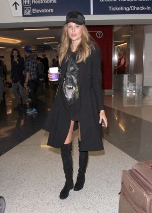 Josephine Skriver at LAX Airport in Los Angeles