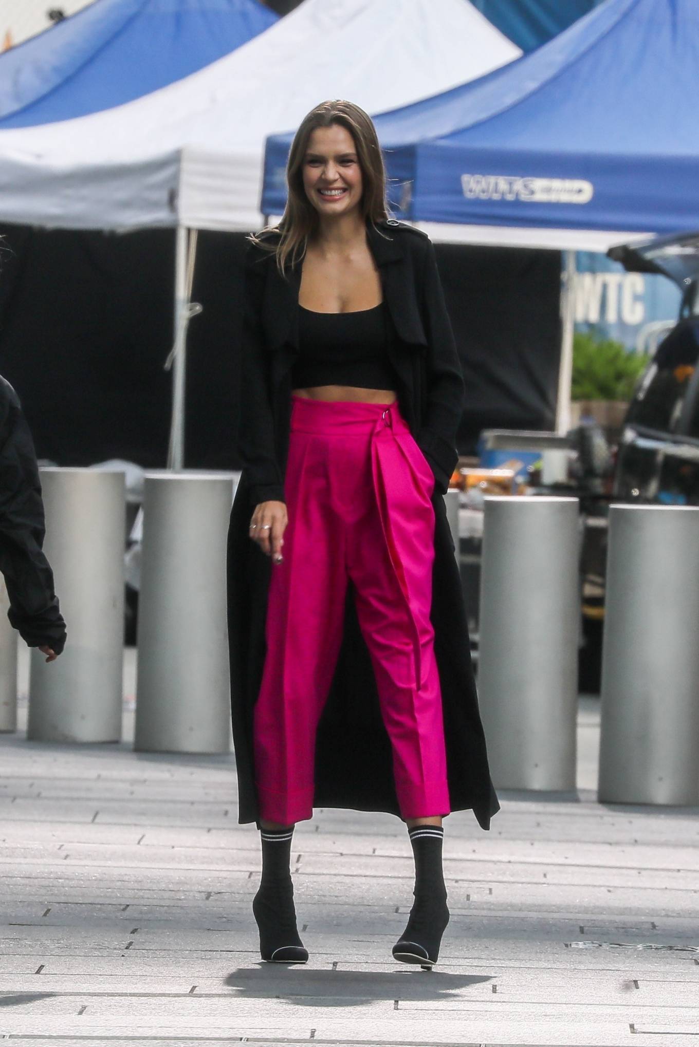 Josephine Skriver - On the set of campaign for Maybelline in New York