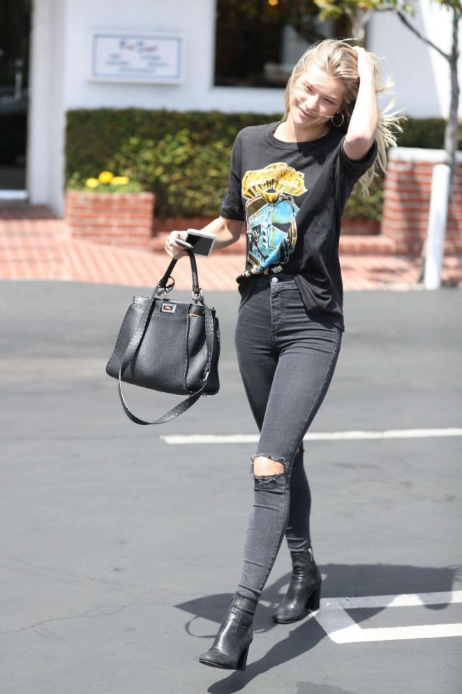 Josie Canseco in Black Jeans Out in West Hollywood