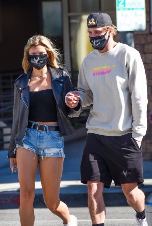 Josie Canseco in Jeans Shorts out in LA