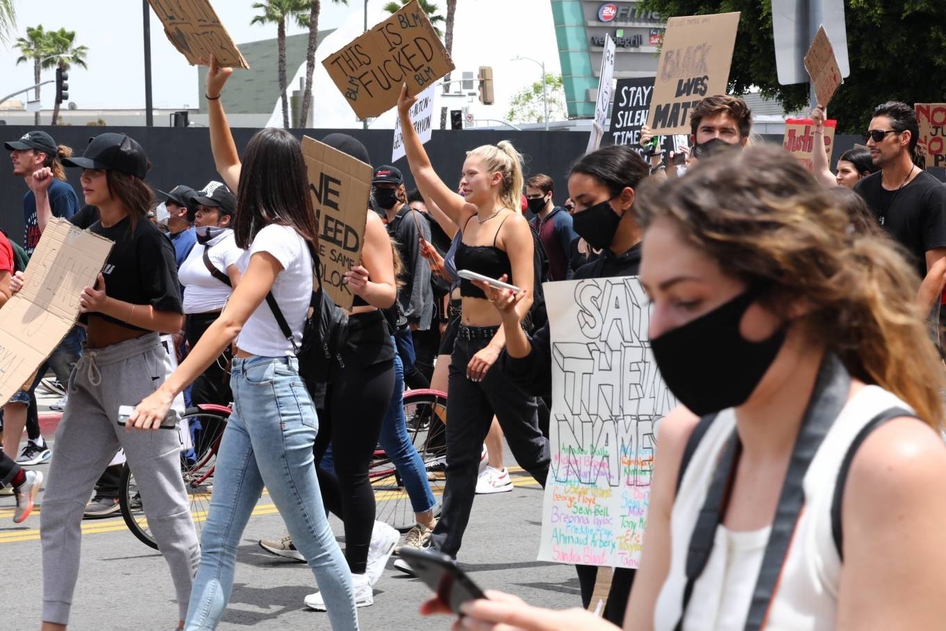 Josie Canseco Protesting With Logan Paul In Hollywood 19 Gotceleb