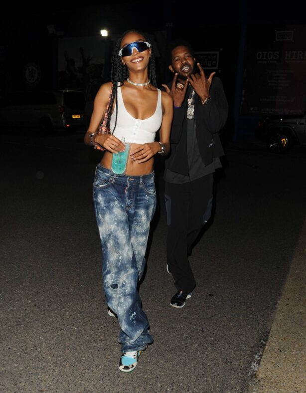Jourdan Dunn - With Dion Hamilton to P Diddys party at Under the Bridge in Chelsea