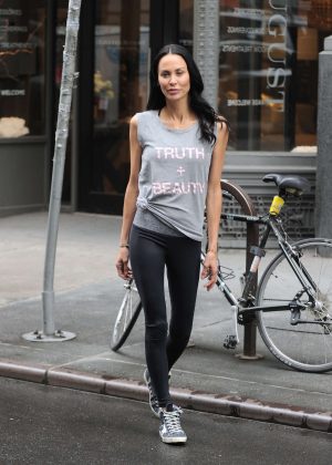 Jules Wainstein in Tights out in New York