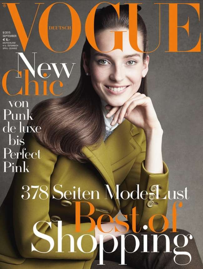 Julia Bergshoeff - Vogue Germany Cover (September 2015)
