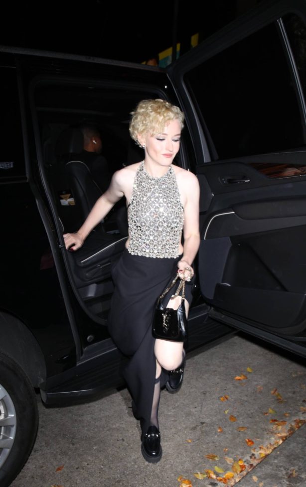 Julia Garner - Arriving at the Gucci party at Chateau Marmont in Los Angeles