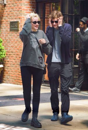 Julia Garner - Steps out with her Ozark co-star Charlie Tahan in New York