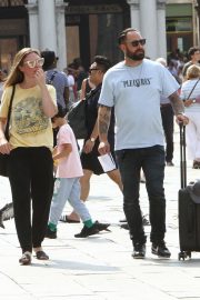 Julia Stiles and her husband Preston J. Cook - Spotted in Venice