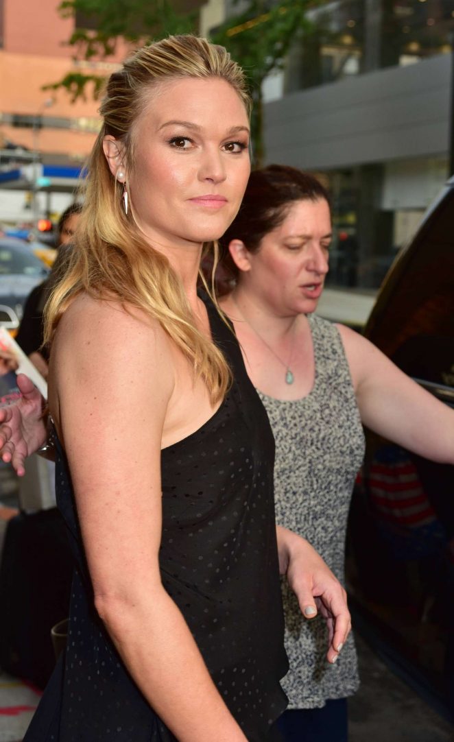 Julia Stiles at The Daily Show With Trevor Noah in New York City
