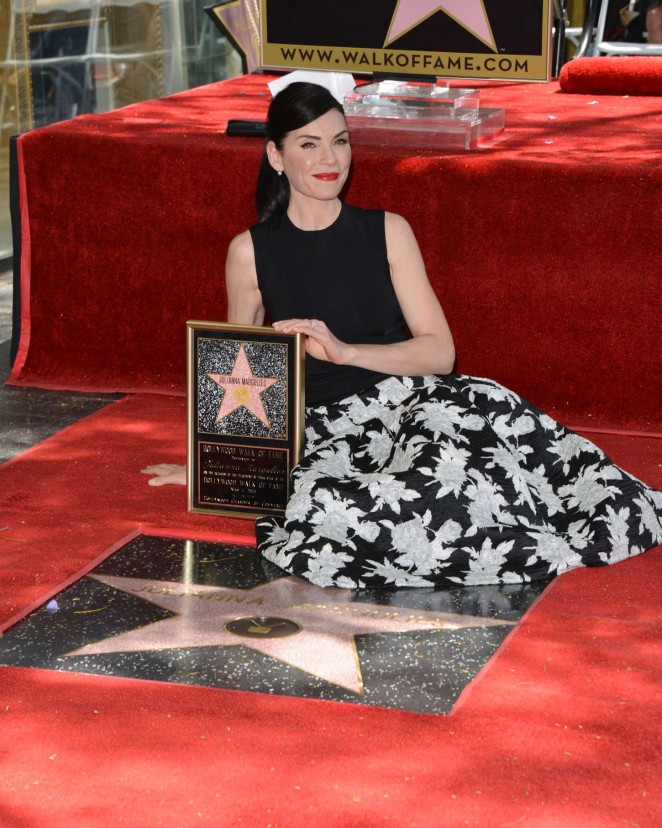 Julianna Margulies - Being honored with a Star on the Hollywood Walk of Fame
