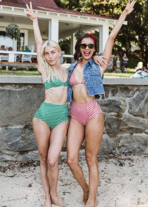 Julianne Hough and Nina Dobrev in Bikini - Instagram