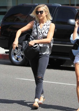 Julianne Hough in Tight Jeans at Beverly Hills Nail Design