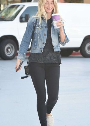 Julianne Hough in Black Jeans out in LA