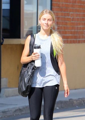 Julianne Hough in Spandex Leaving the Gym in Los Angeles