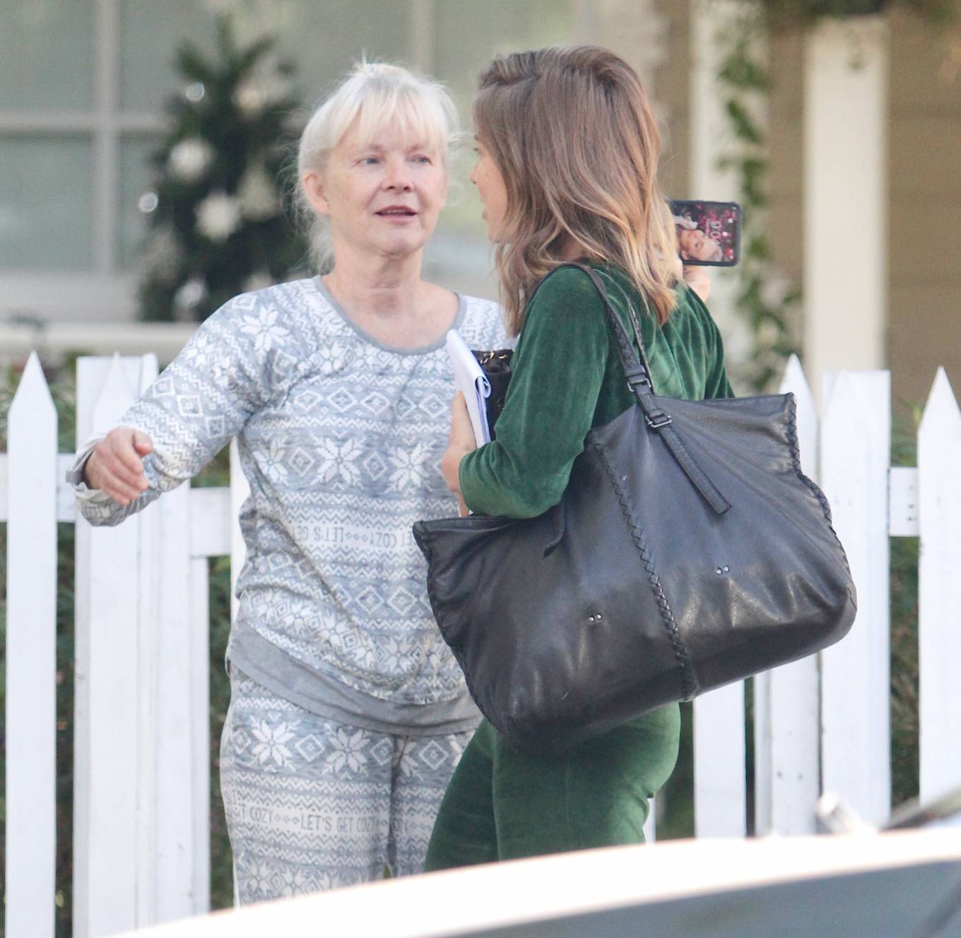 Julianne Hough - Seen leaving her mother's house in Studio City