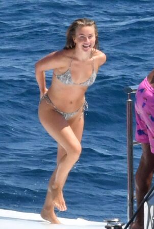Julianne Hough - Spotted in a silver bikini on Amalfi Coast