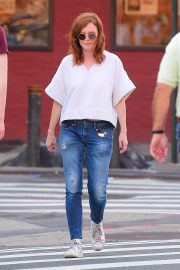 Julianne Moore and daughter Liv Freundlich - Out in New York City