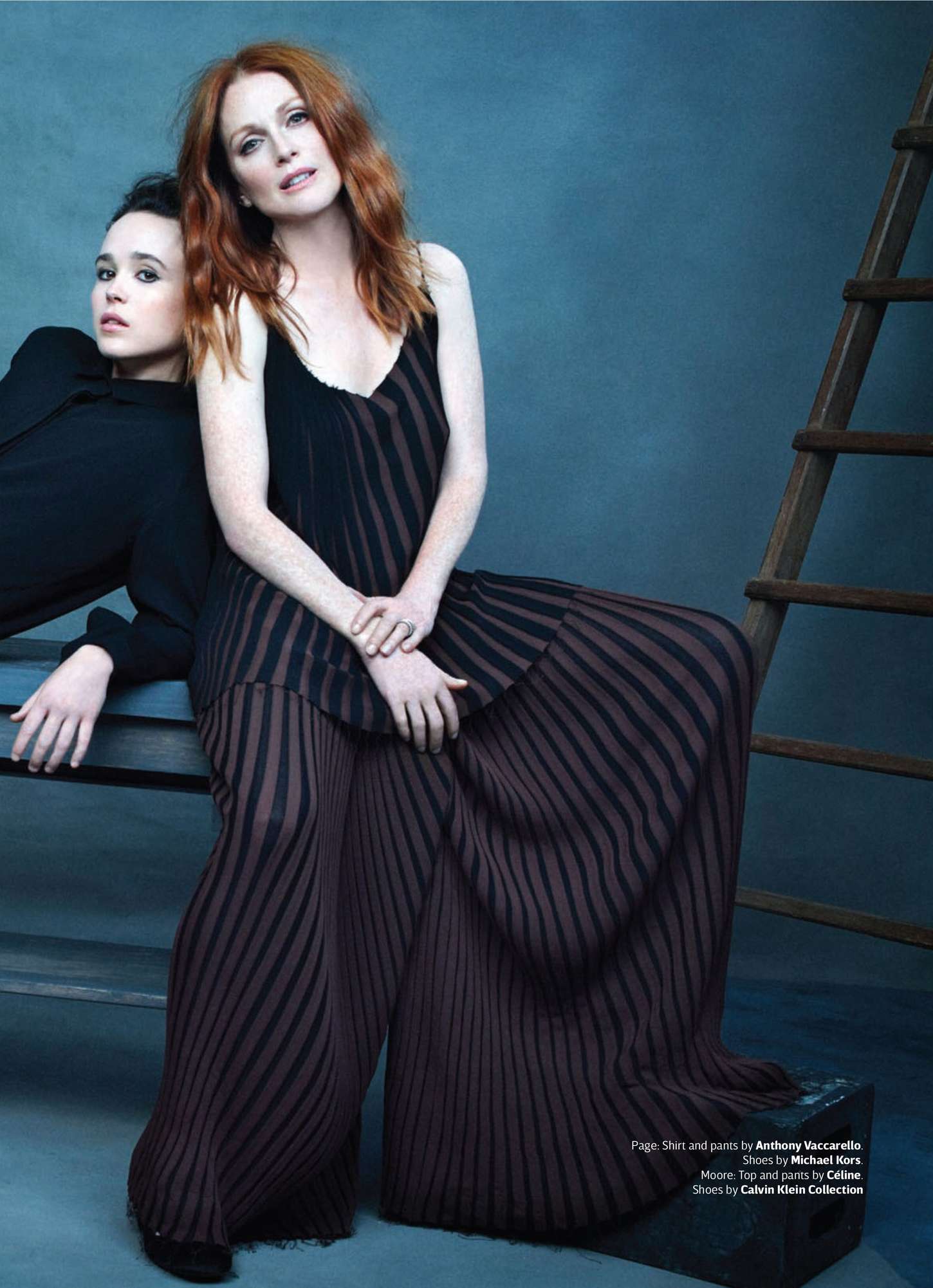 Julianne Moore 2015 : Julianne Moore and Ellen Page: OUT Magazine 2015 -01