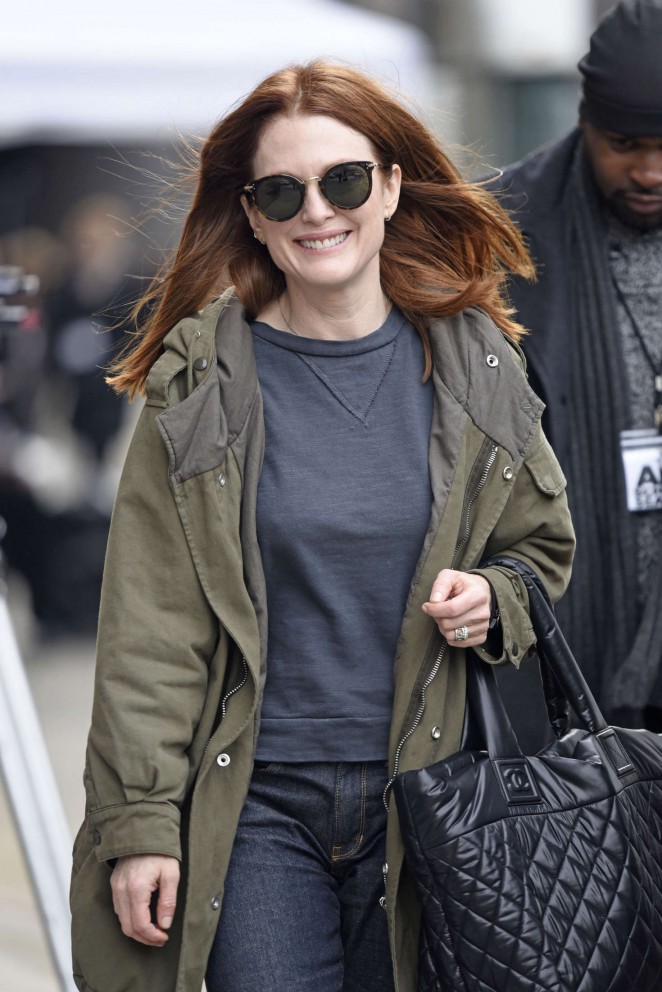 Julianne Moore Arriving on the set of 'Inside Amy Schumer' in New York