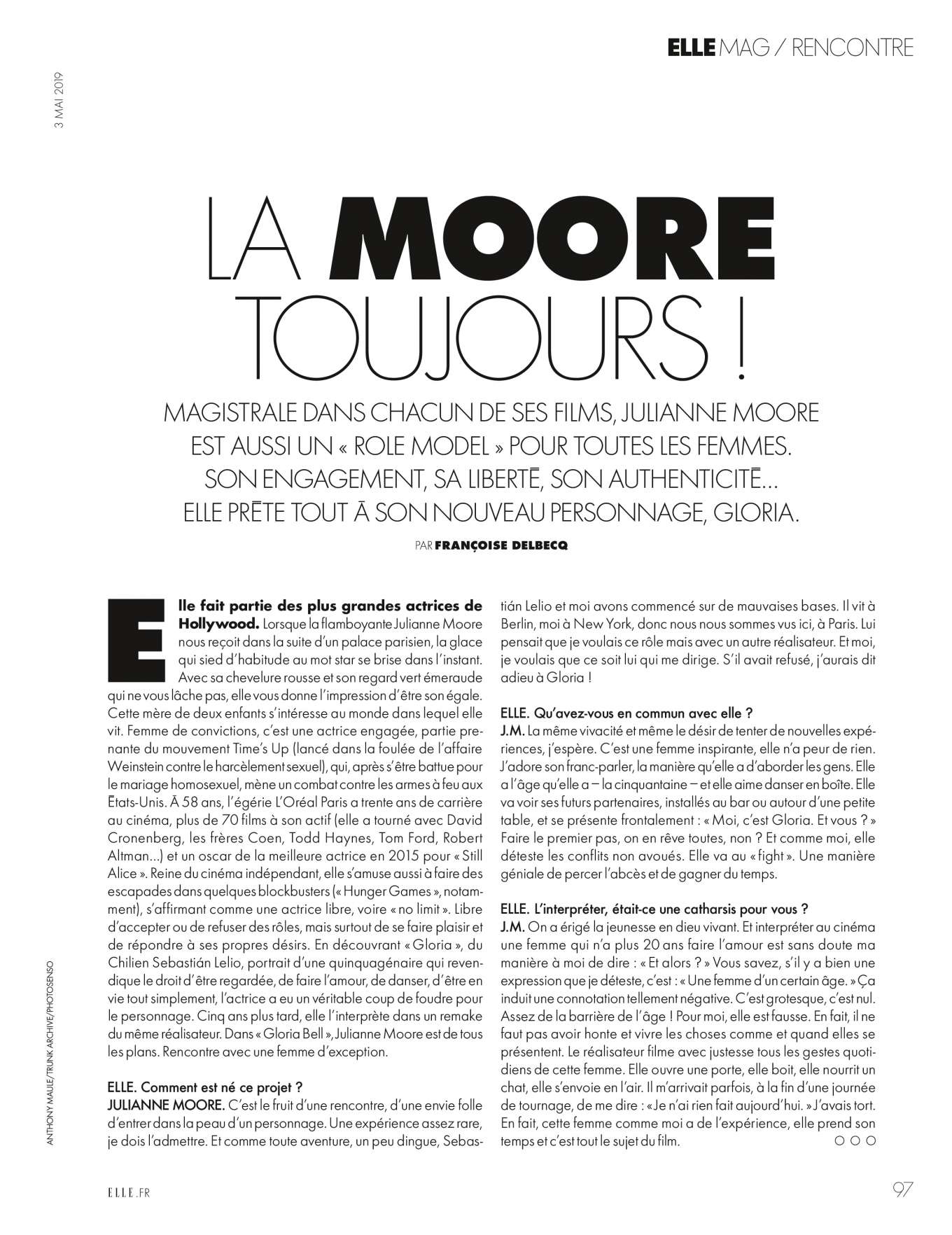 Julianne Moore 2019 : Julianne Moore: Elle France 2019 -03