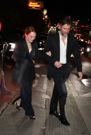 Julianne Moore - Leaving the Golden Globe afterparty at Chateau Marmont in Los Angeles