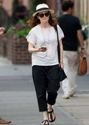 Julianne Moore - Out and about in NYC