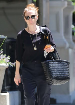 Julianne Moore out in the West Village
