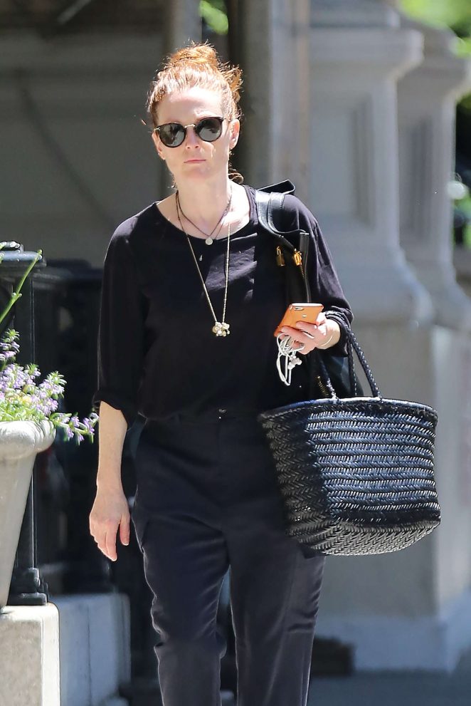 Julianne Moore out in the West Village