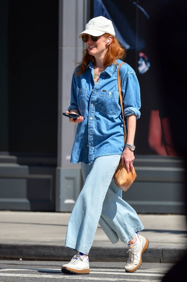 Julianne Moore - Seen while out in downtown Manhattan