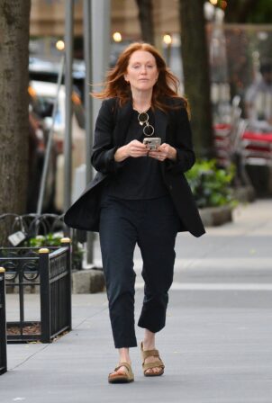 Julianne Moore - steps out in New York City