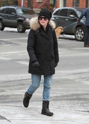 Julianne Moore Street Style – Out and about in NYC | GotCeleb