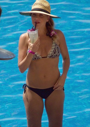 Julie Benz in Bikini on Vacation