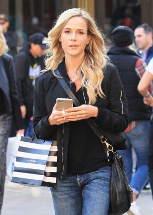 Julie Benz in Jeans out shopping in Beverly Hills