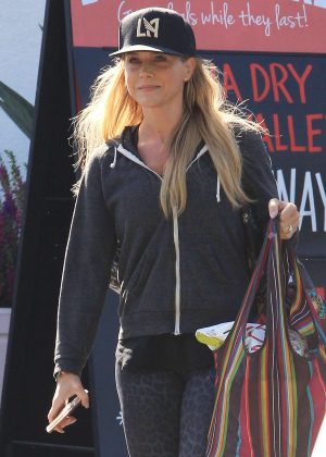 Julie Benz Shopping at Bristol Farms in Beverly Hills