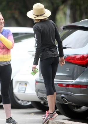 Julie Bowen in Tights out in Studio City