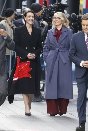 Julie Delpy - With Suranne Jones playing British Prime Minister in 'The Choice' in London