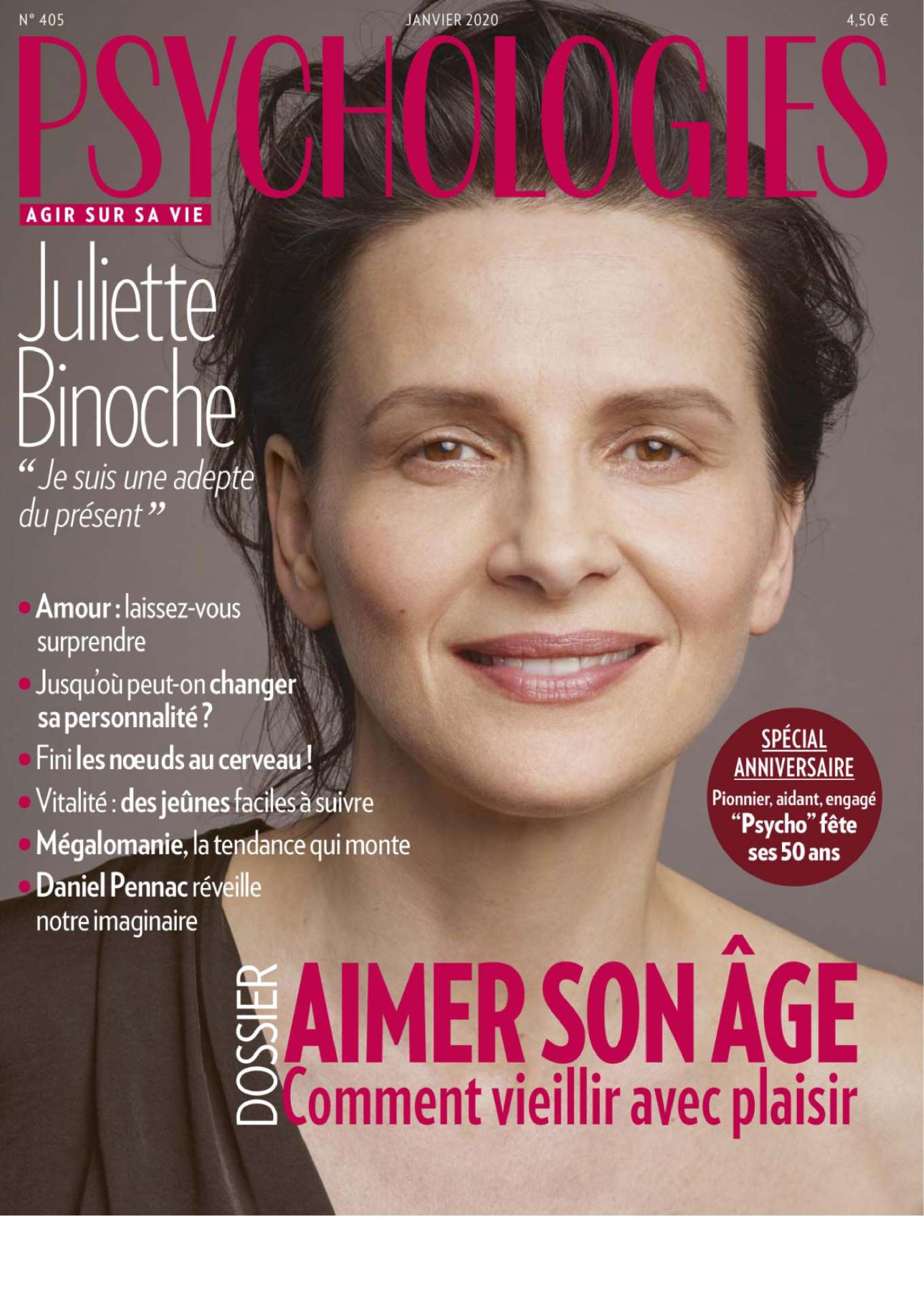 Juliette Binoche - Psychologies France Magazine (January 2020)
