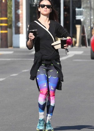 Juliette Lewis in Leggings out in Los Angeles