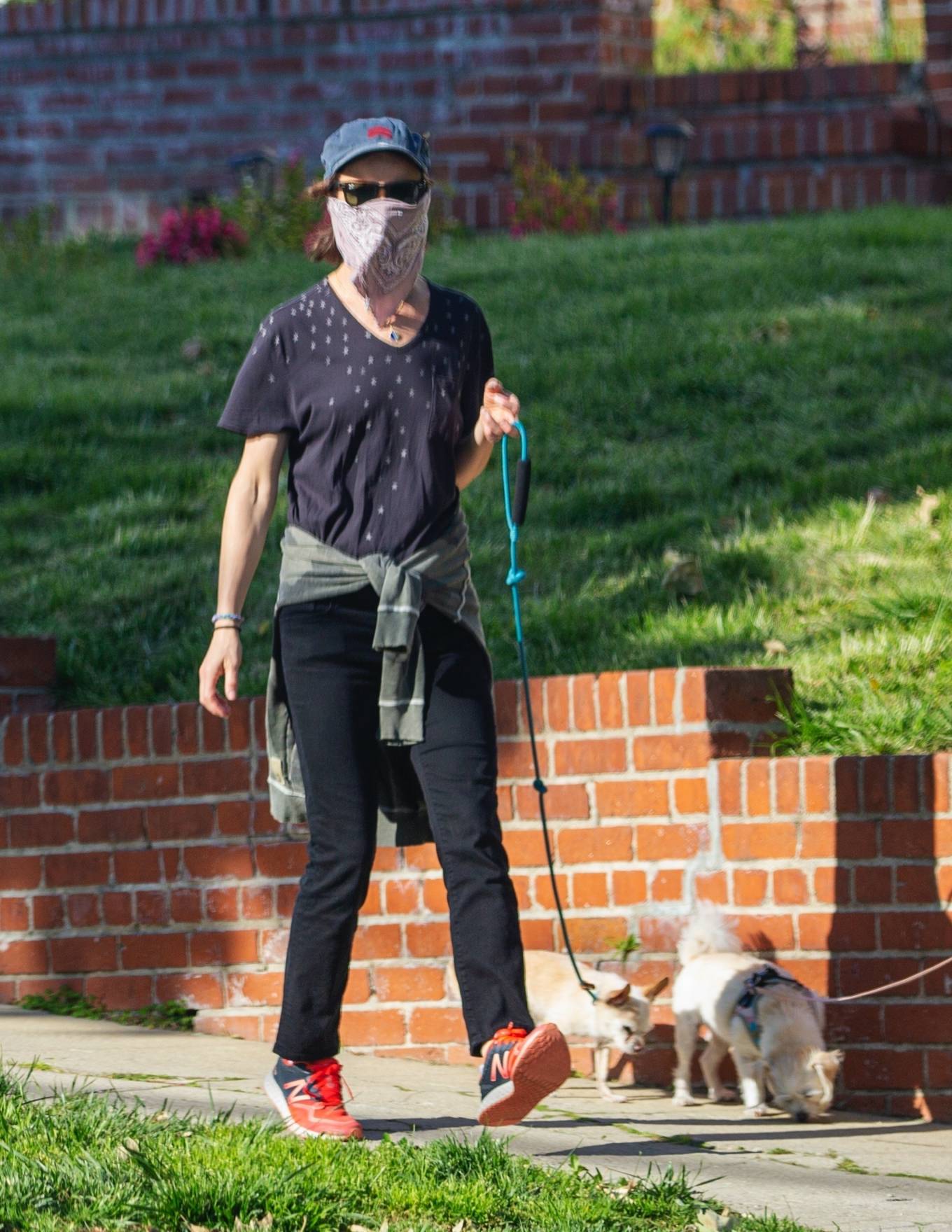 Juliette Lewis â€“ Takes her two dogs for a walk in LA