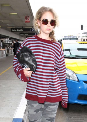 Juno Temple at LAX Airport in Los Angeles