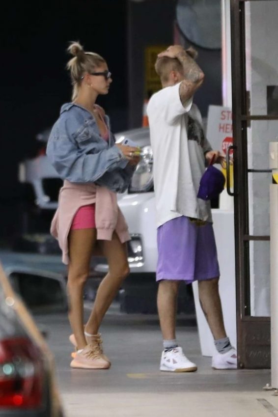 Justin Bieber and Hailey Bieber - Seen at Soho House in West Hollywood