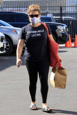 Justina Machado - Arriving at the DWTS studio in Los Angeles